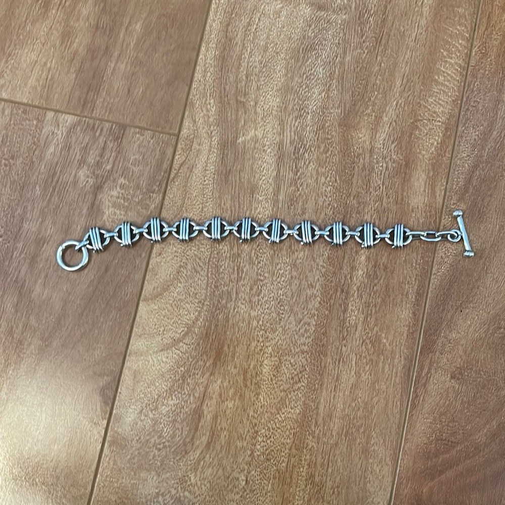 Sterling silver stamped bracelet